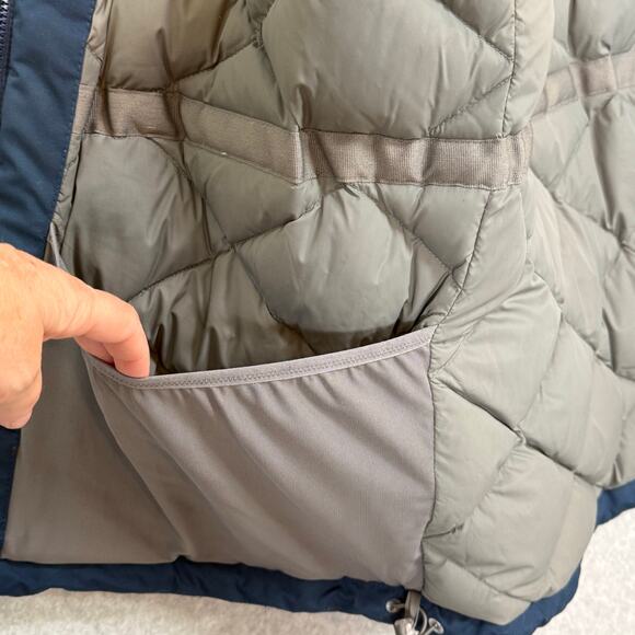 LL Bean Baxter State Parka Size XL Reg Goose Down Hooded Rugged Outdoor Blue - Picture 6 of 16